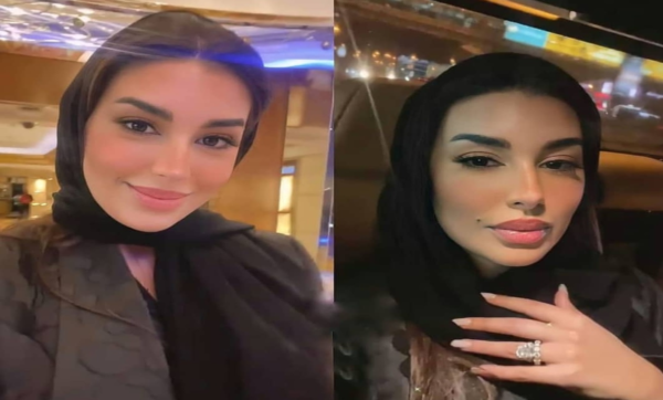 ياسمين صبري بالحجاب والعباية الخليجي