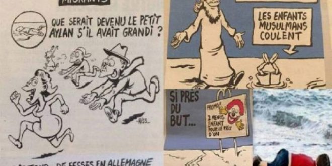 غضب بريطاني على مجلة شارلي إيبدو بعد نشرها رسما مسيئا للملكة