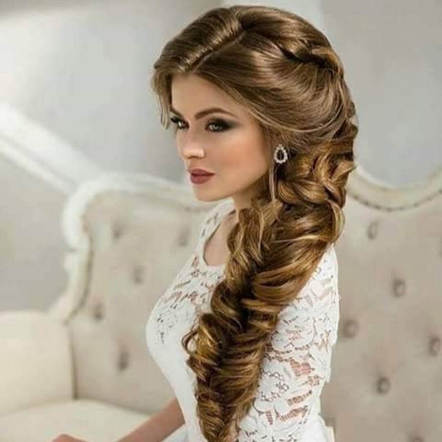 تسريحات شعر مفرود للعروس