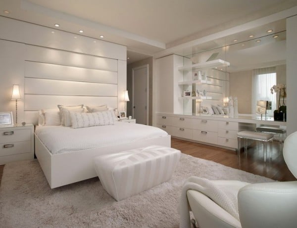 تصميم غرف نوم لون أبيض
