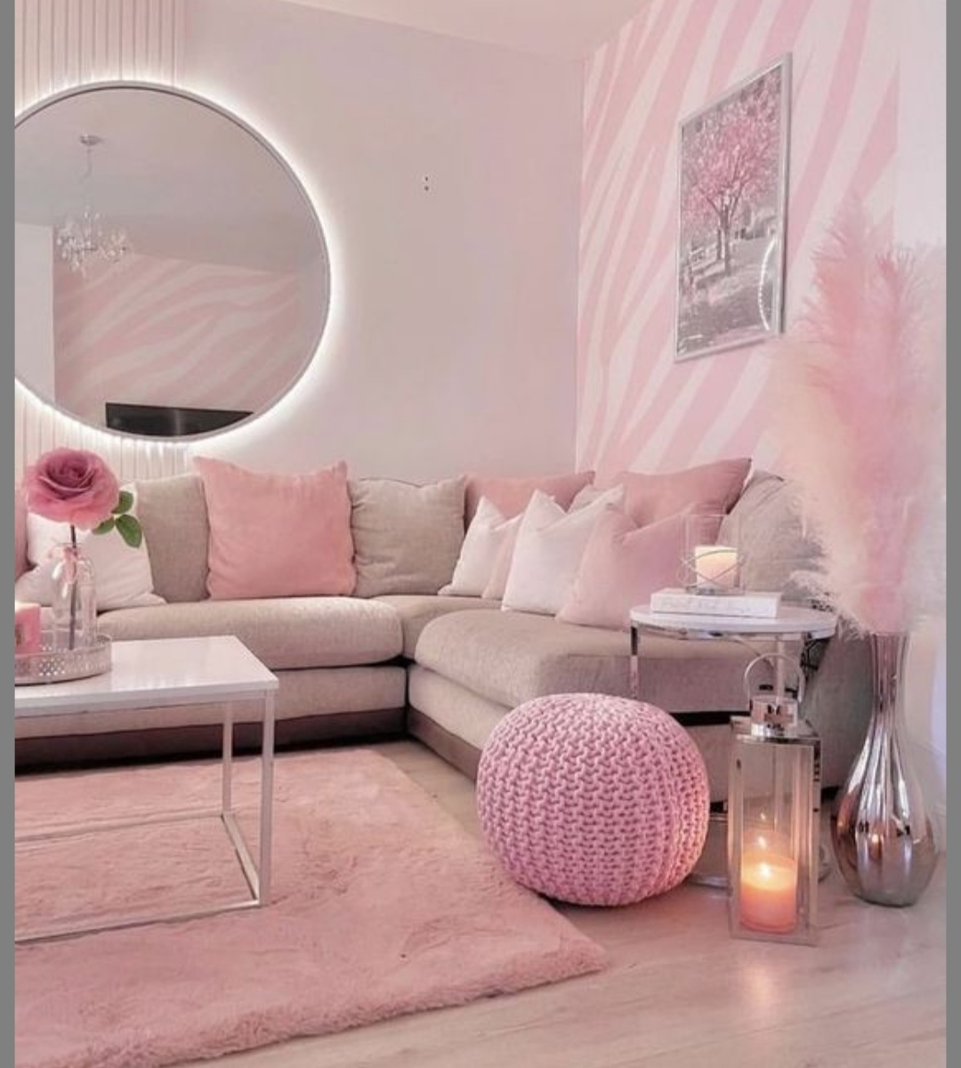 اللون المناسب مع الوردي الفاتح