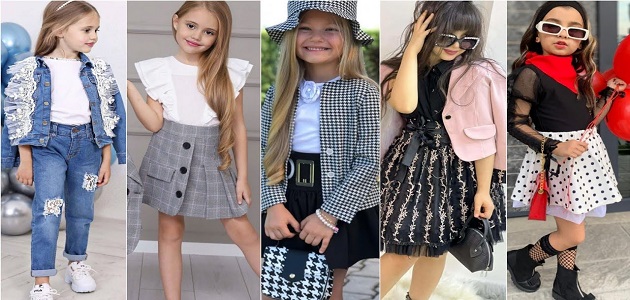 موديلات فساتين اطفال شتوي كلاسيكي