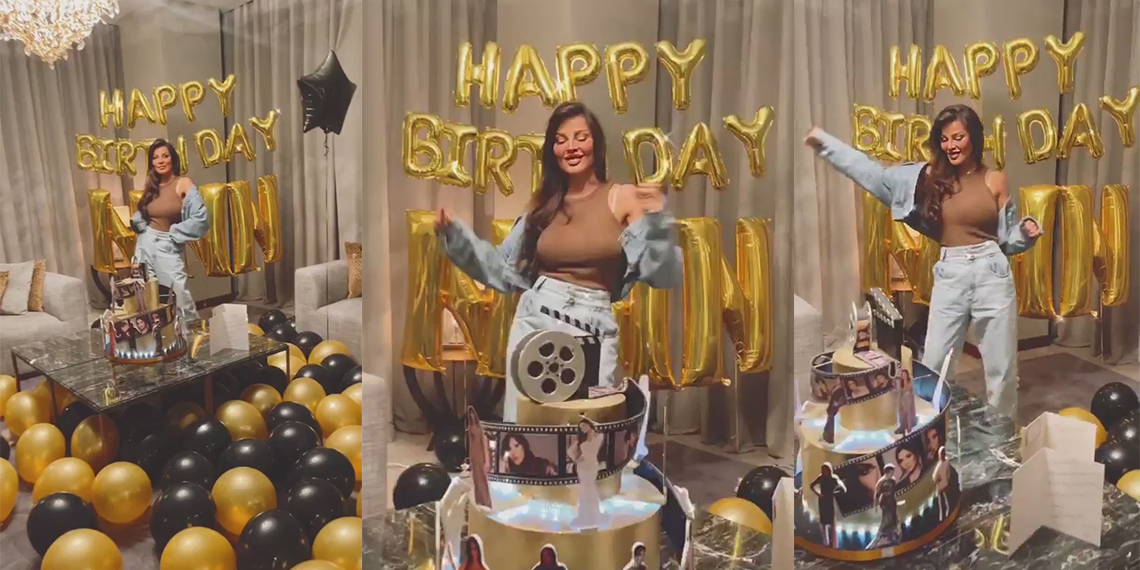 نادين نسيب تحتفل بعيد ميلادها في الإمارات
