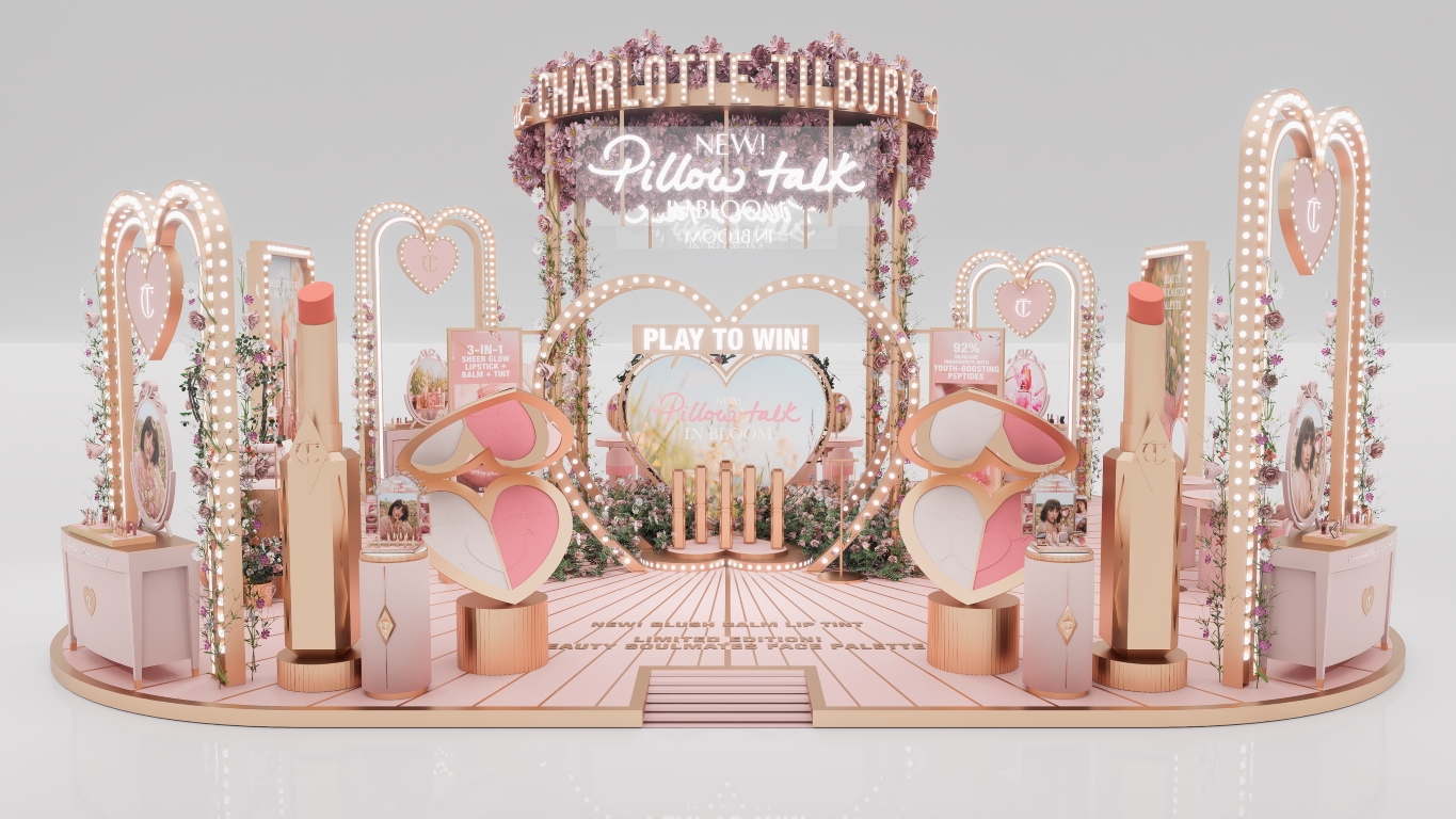 دبي مول يزهو بالوردي.. شارلوت تلبوري تطلق عالم Pillow Talk In Bloom الساحر
